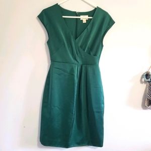 J crew size 2 emerald green dress